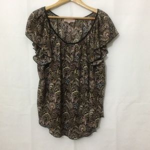 Philosophy by Republic Clothing Brown Floral Sz L